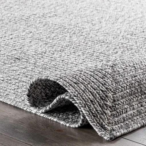 Gray Braided Lefebvre Area Rug, 12x18