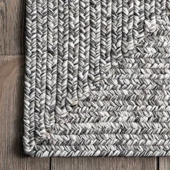 Gray Braided Lefebvre Area Rug, 12x18