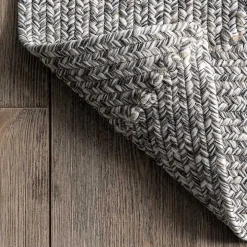 Gray Braided Lefebvre Area Rug, 12x18
