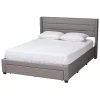 Gray Braylon Upholstered 3-Drawer Full Bed
