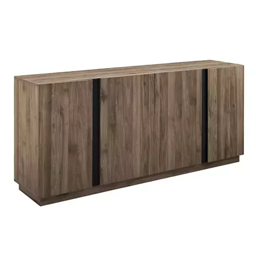 Gray Brown Modern 2-Door Sideboard