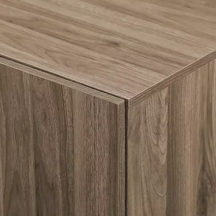 Gray Brown Modern 2-Door Sideboard