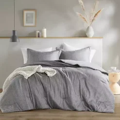 Gray Chambray 3-pc. King Comforter Set