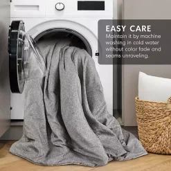 Gray Chambray 3-pc. King Comforter Set