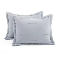 Gray Clip Jacquard 3-pc. King Comforter Set