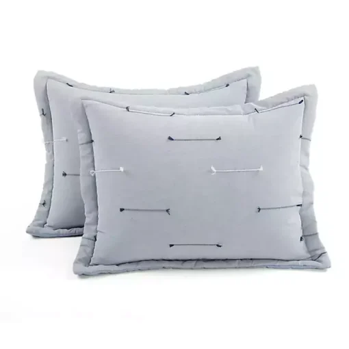 Gray Clip Jacquard 3-pc. King Comforter Set