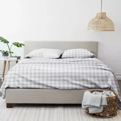 Gray Country Plaid 3-pc. Twin Sheet Set