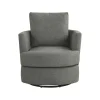 Gray Elmhurst Swivel Accent Chair