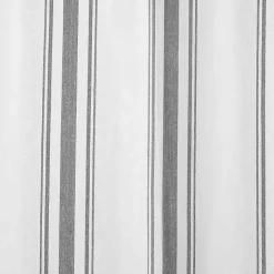 Gray Farmhouse Stripe Curtain Panels, Set of 2