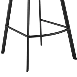 Gray Faux Leather Carise Swivel Counter Stool