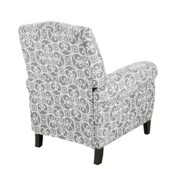 Gray Fretwork Orville Recliner