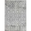 Gray Geometric Area Rug, 8x10