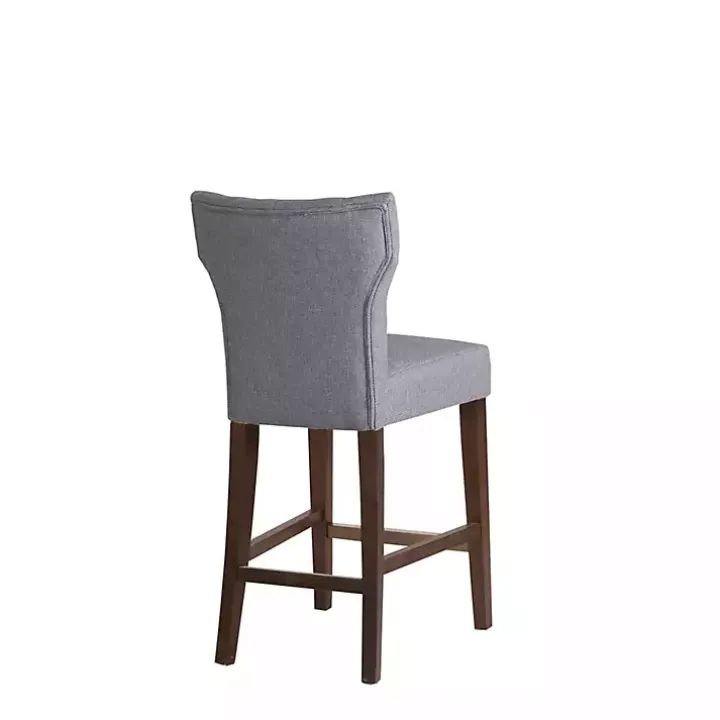 Gray Harrison Tufted Counter Stool