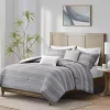 Gray Jacquard 5-pc. California King Comforter Set