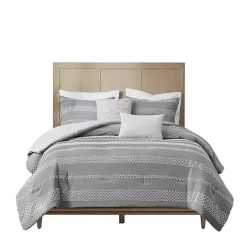 Gray Jacquard 5-pc. California King Comforter Set
