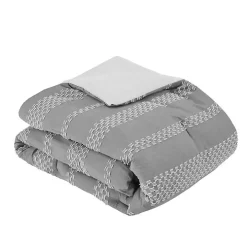 Gray Jacquard 5-pc. California King Comforter Set