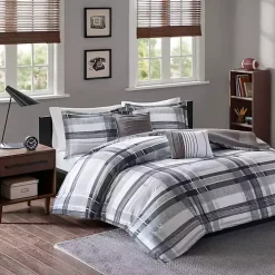 Gray Jax Plaid 4-pc. Twin/Twin XL Comforter Set