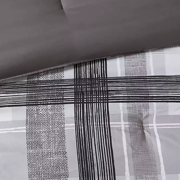 Gray Jax Plaid 4-pc. Twin/Twin XL Comforter Set