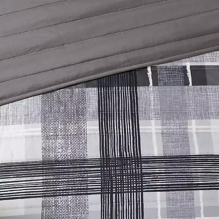 Gray Jax Plaid 4-pc. Twin/Twin XL Comforter Set