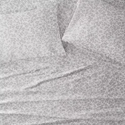 Gray Leopard Satin Standard 2-pc. Pillow Case Set