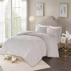 Gray Medallion Full/Queen 3-pc. Comforter Set