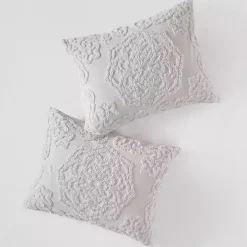 Gray Medallion Full/Queen 3-pc. Comforter Set