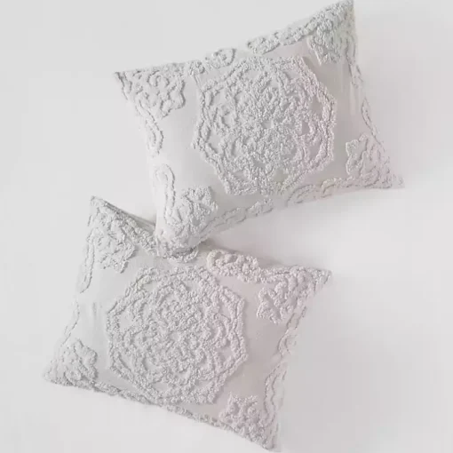 Gray Medallion Full/Queen 3-pc. Comforter Set