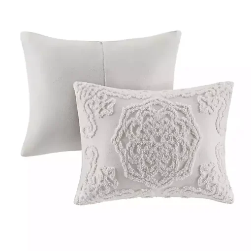 Gray Medallion Full/Queen 3-pc. Comforter Set