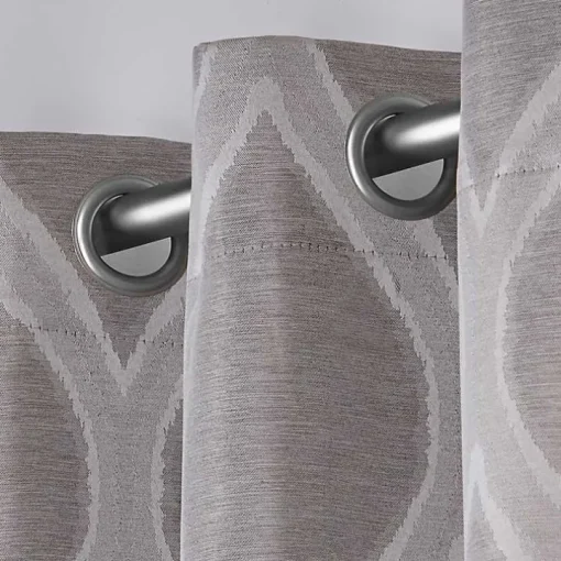 Gray Monte Curtain Panel Set, 84 in.
