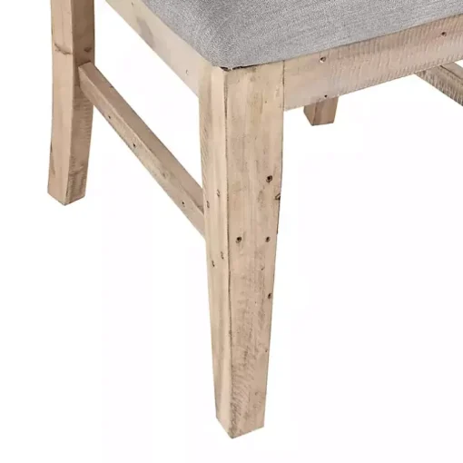 Gray Natural Wooden Sonoma Dining Chairs, Set of 2