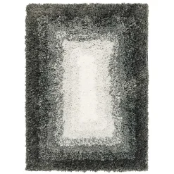 Gray Ombre Border Bath Mat, 2x3