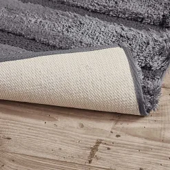 Gray Pearl Tufted Bath Mat, 34 in.