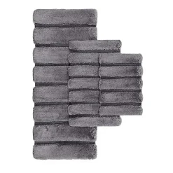 Gray Pearl Tufted Bath Mat, 34 in.