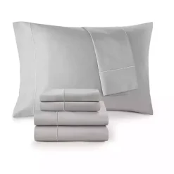 Gray Pima Cotton Sateen 4-pc. King Sheet Set