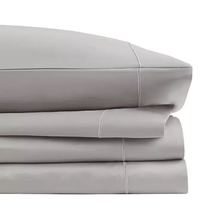 Gray Pima Cotton Sateen 4-pc. King Sheet Set