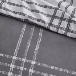 Gray Plaid Dayton 3-pc. Full/Queen Comforter Set