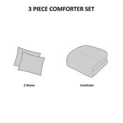 Gray Plaid Dayton 3-pc. King Comforter Set