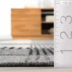 Gray Plaid Emily Henderson x RugsUSA Area Rug, 3x5