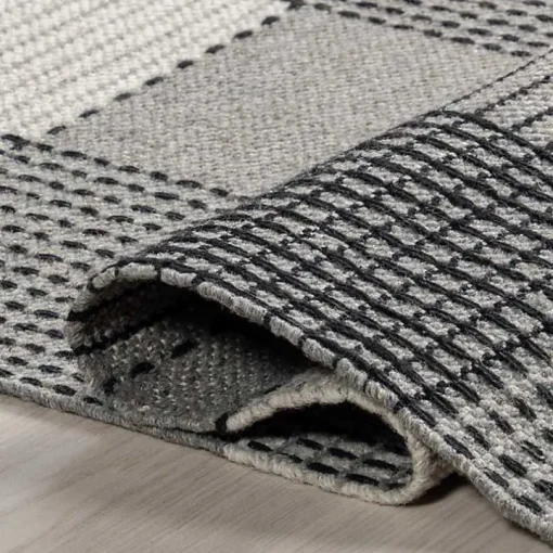 Gray Plaid Emily Henderson x RugsUSA Area Rug, 3x5