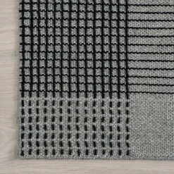 Gray Plaid Emily Henderson x RugsUSA Area Rug, 3x5
