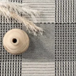 Gray Plaid Emily Henderson x RugsUSA Area Rug, 3x5