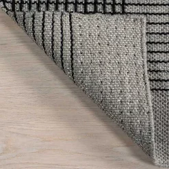 Gray Plaid Emily Henderson x RugsUSA Area Rug, 3x5