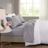 Gray Rich Cooling Cotton Queen Sheet Set