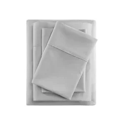Gray Rich Cooling Cotton Queen Sheet Set