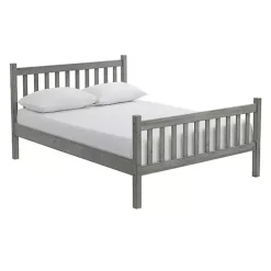 Gray Rustic Spindleback Full Bed Frame