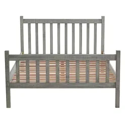 Gray Rustic Spindleback Full Bed Frame