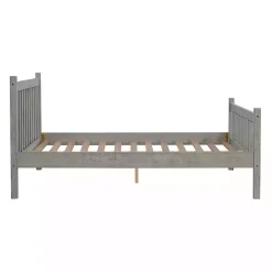 Gray Rustic Spindleback Full Bed Frame