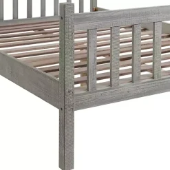 Gray Rustic Spindleback Full Bed Frame