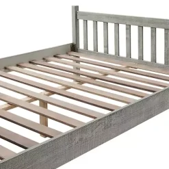 Gray Rustic Spindleback Full Bed Frame