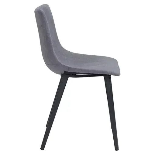 Gray Scooped Daniel Dining Chairs, Set of 2